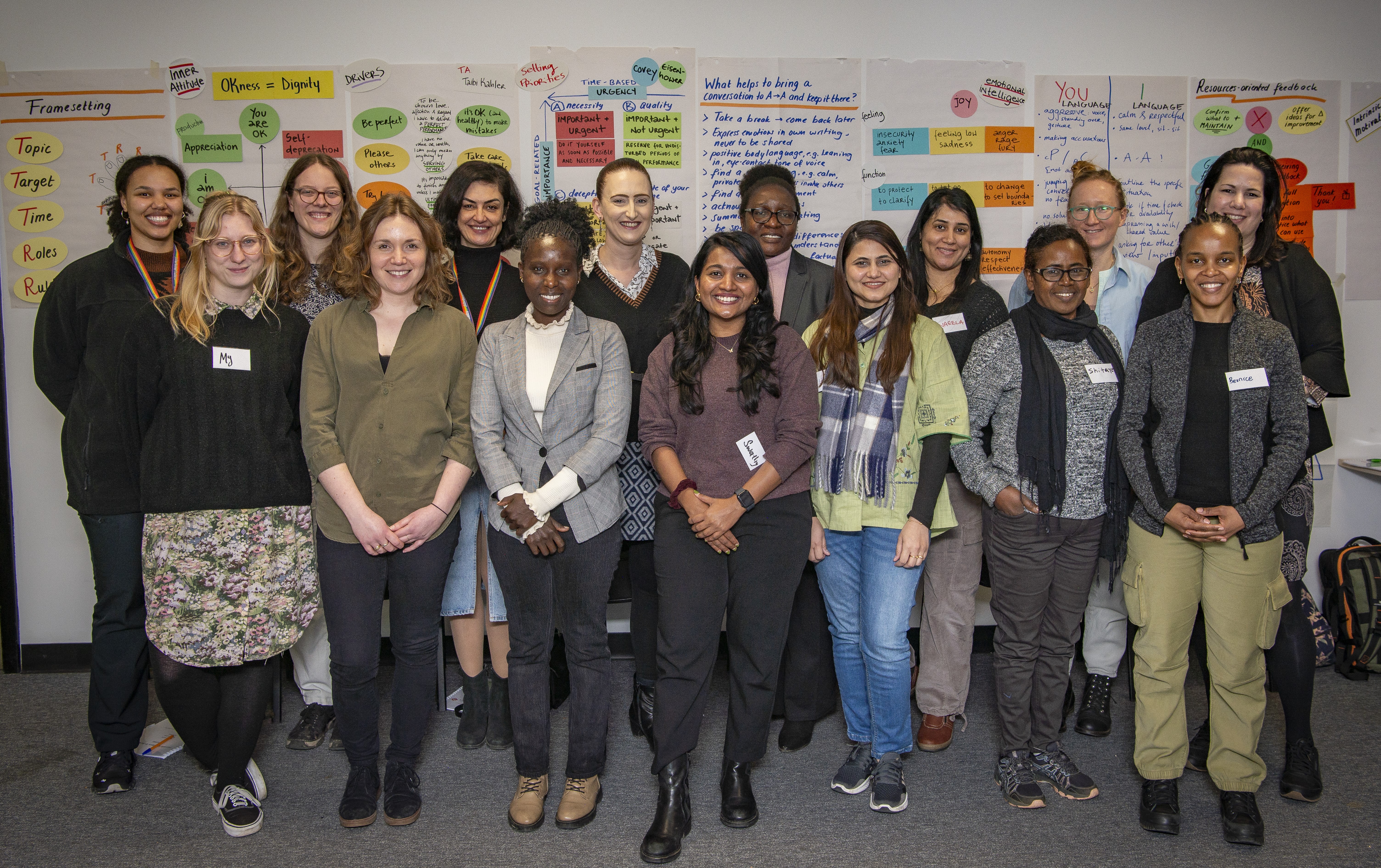 As part of the Rosalind Franklin Women in Wheat Champions programme, we welcomed twenty-nine early-career female wheat researchers from 12 different organisations to undertake female leadership training in early 2025 at the JIC Dorothea de Winton Field Station.